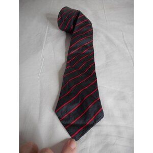 Vintage Orient Blue Red Striped silk narrow Tie